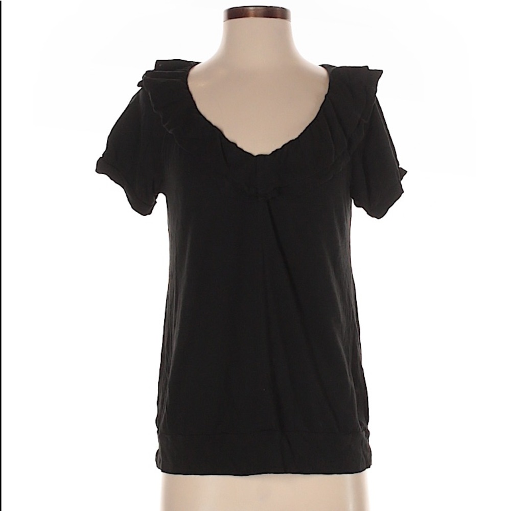 ann taylor loft black t shirt